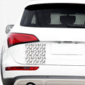 Watercolor Horse Pattern Print Car Sticker