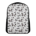 Watercolor Horse Pattern Print Casual Backpack