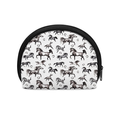 Watercolor Horse Pattern Print Coin Purse
