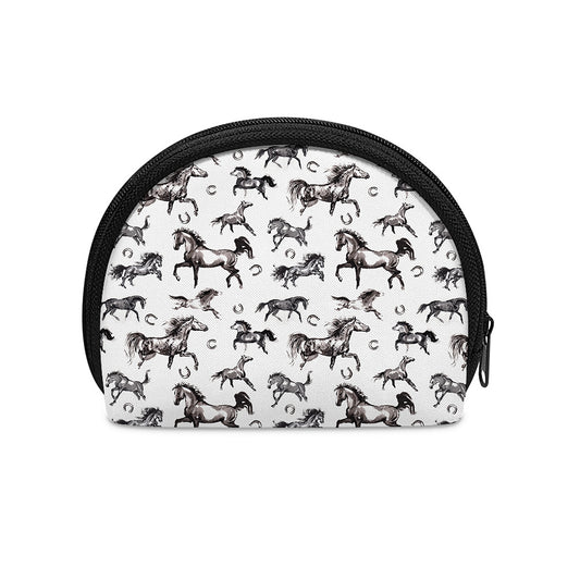 Watercolor Horse Pattern Print Coin Purse