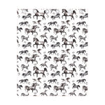 Watercolor Horse Pattern Print Curtain