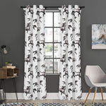 Watercolor Horse Pattern Print Curtain