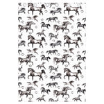 Watercolor Horse Pattern Print Curtain