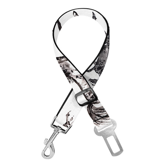 Watercolor Horse Pattern Print Dog Seat Belt