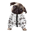Watercolor Horse Pattern Print Dog Zip Up Jacket