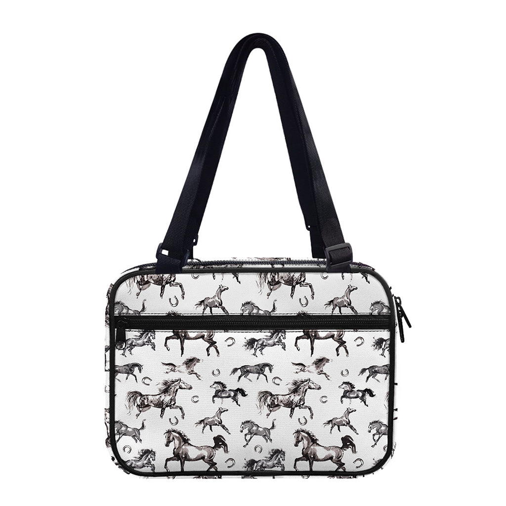 Watercolor Horse Pattern Print Double Strap Bible Bag
