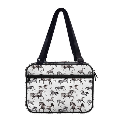 Watercolor Horse Pattern Print Double Strap Bible Bag