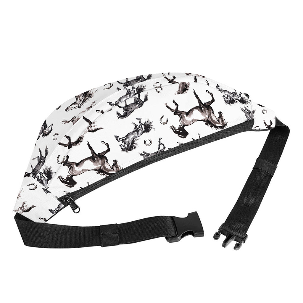 Watercolor Horse Pattern Print Fanny Pack