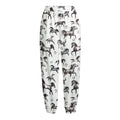 Watercolor Horse Pattern Print Fleece Lined Knit Pants
