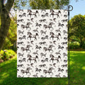 Watercolor Horse Pattern Print Garden Flag