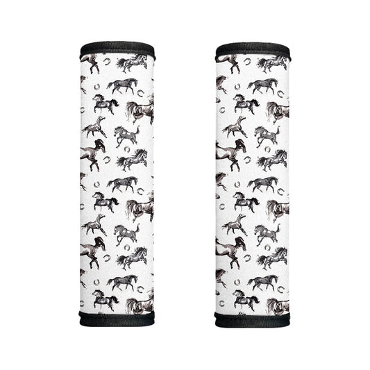 Watercolor Horse Pattern Print Handle Covers