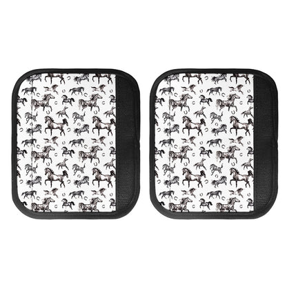 Watercolor Horse Pattern Print Handle Covers