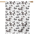 Watercolor Horse Pattern Print House Flag