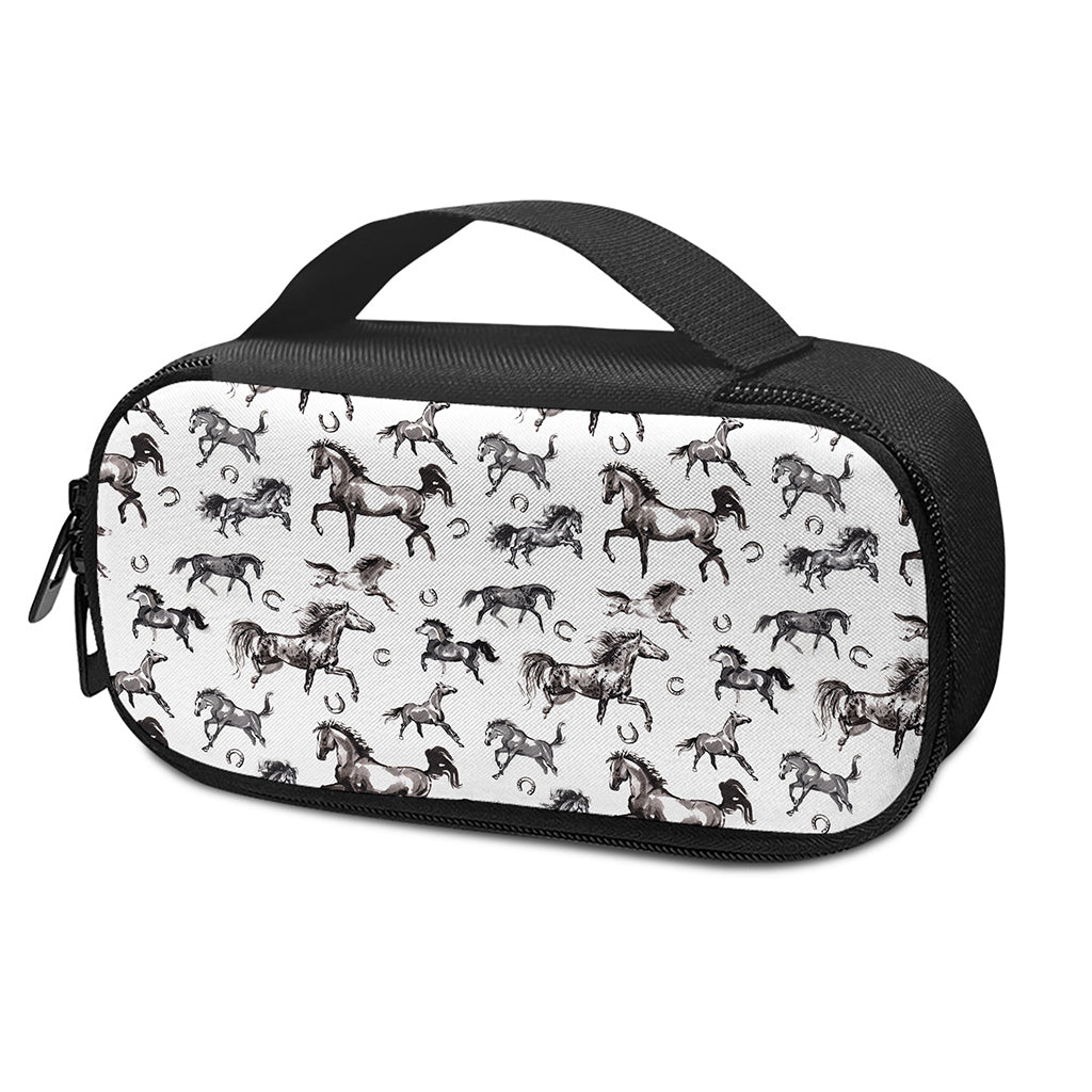 Watercolor Horse Pattern Print Insulin Cooler Travel Case