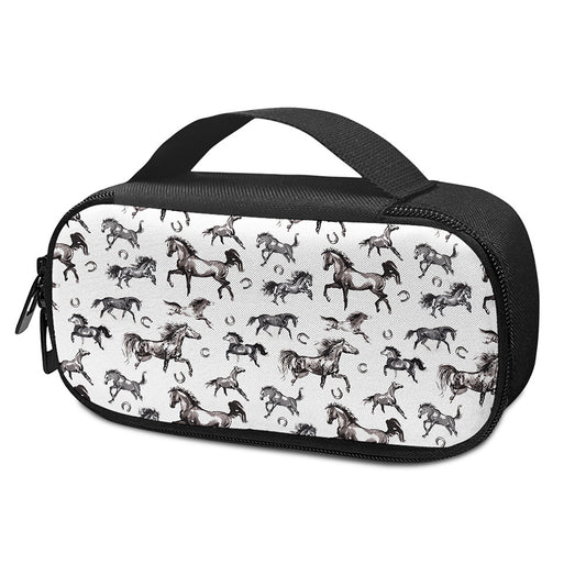 Watercolor Horse Pattern Print Insulin Cooler Travel Case