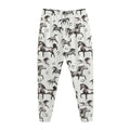 Watercolor Horse Pattern Print Jogger Pants