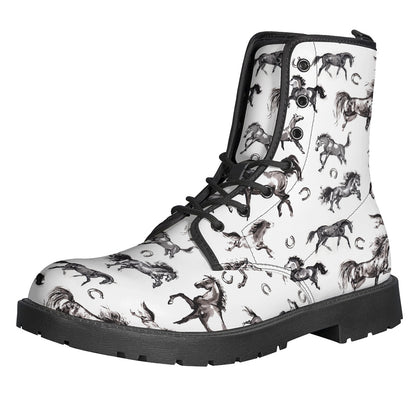Watercolor Horse Pattern Print Backpack