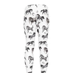 Watercolor Horse Pattern Print Men's leggings