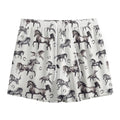 Watercolor Horse Pattern Print Mesh Shorts