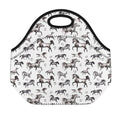 Watercolor Horse Pattern Print Neoprene Lunch Bag