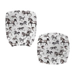 Watercolor Horse Pattern Print Office Chair Cover