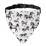 Watercolor Horse Pattern Print Over The Collar Dog Bandana