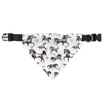 Watercolor Horse Pattern Print Over The Collar Dog Bandana