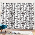 Watercolor Horse Pattern Print Pencil Pleat Curtains