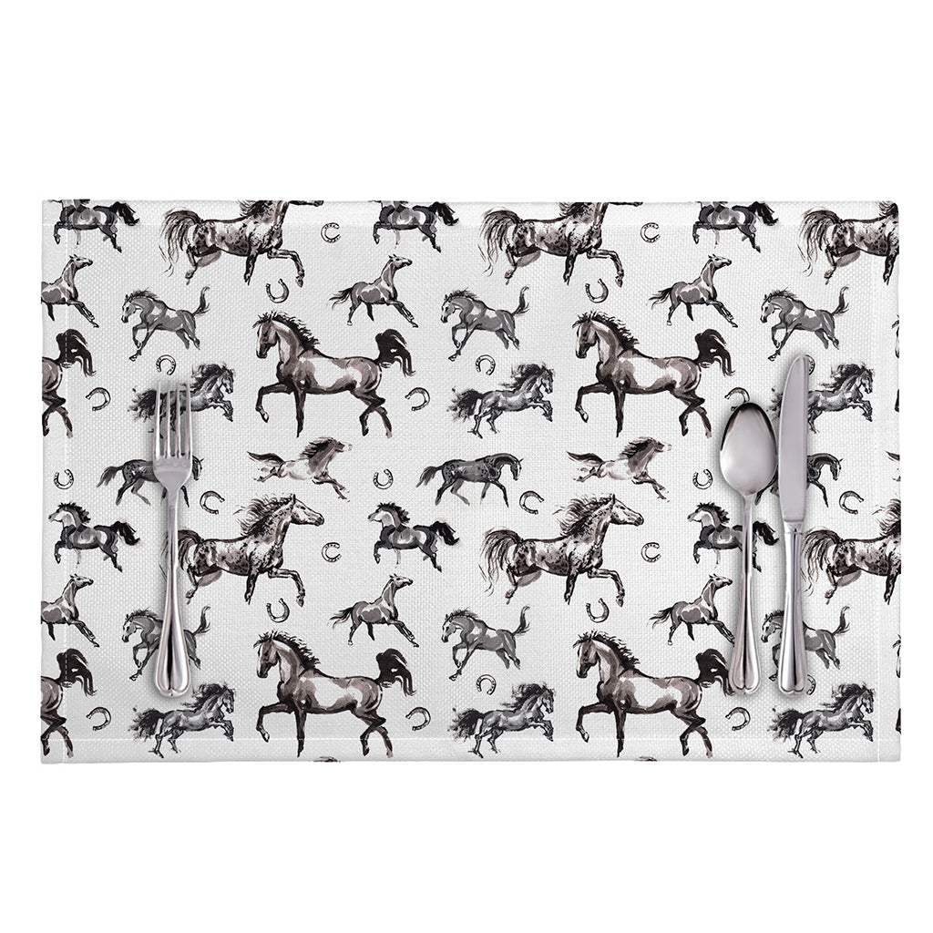 Watercolor Horse Pattern Print Placemat