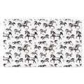 Watercolor Horse Pattern Print Polyester Doormat