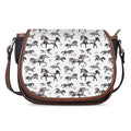 Watercolor Horse Pattern Print Saddle Bag