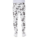 Watercolor Horse Pattern Print Scuba Joggers