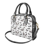 Watercolor Horse Pattern Print Shoulder Handbag