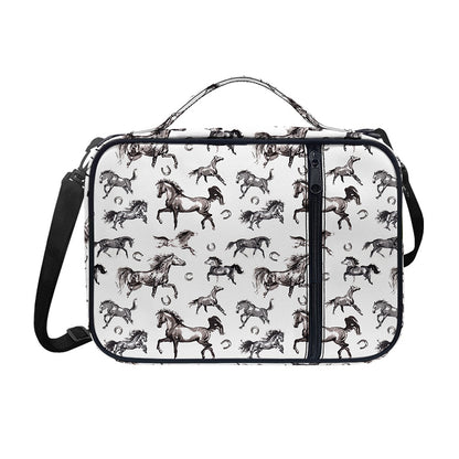 Watercolor Horse Pattern Print Shoulder Strap Bible Bag