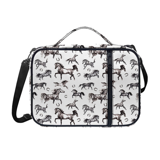 Watercolor Horse Pattern Print Shoulder Strap Bible Bag
