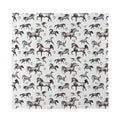 Watercolor Horse Pattern Print Silk Bandana