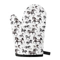 Watercolor Horse Pattern Print Single Oven Mitt