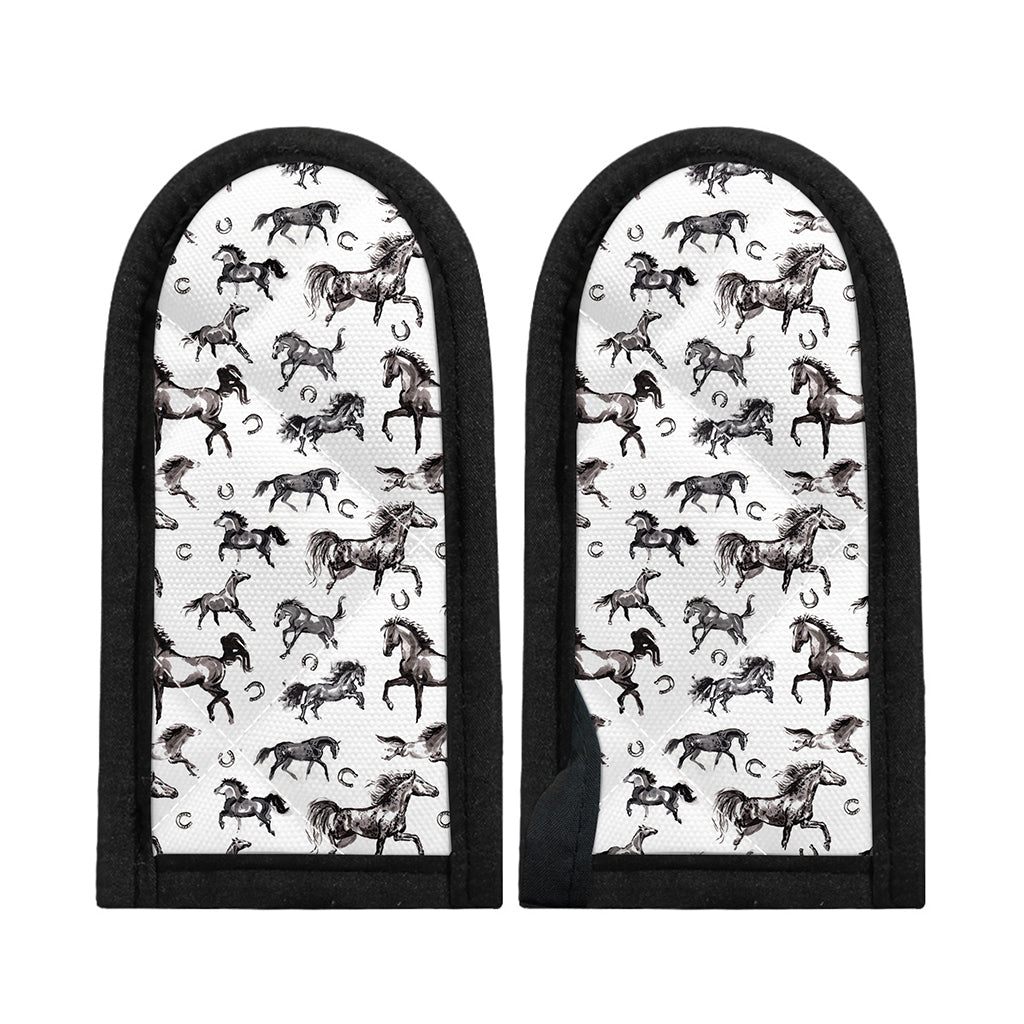 Watercolor Horse Pattern Print Skillet Handle Cover