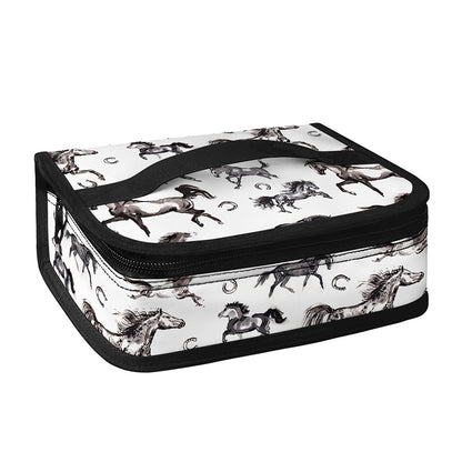 Watercolor Horse Pattern Print Small Lunch Bag