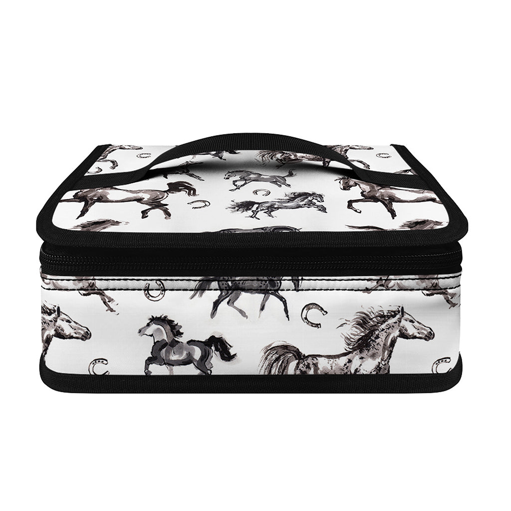 Watercolor Horse Pattern Print Small Lunch Bag