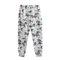 Watercolor Horse Pattern Print Sweatpants