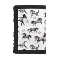 Watercolor Horse Pattern Print Trifold Wallet