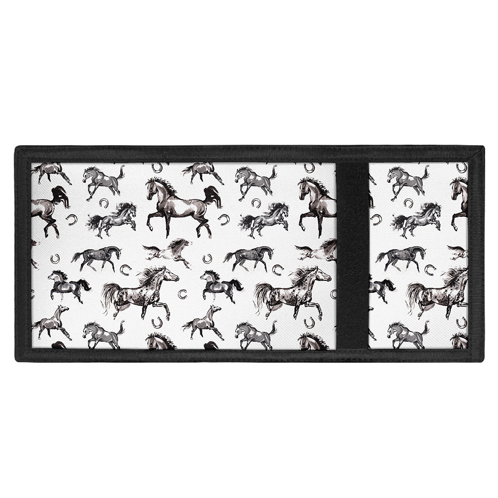 Watercolor Horse Pattern Print Trifold Wallet
