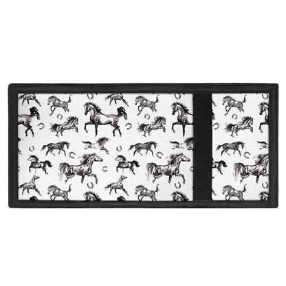 Watercolor Horse Pattern Print Trifold Wallet