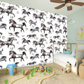 Watercolor Horse Pattern Print Wall Sticker