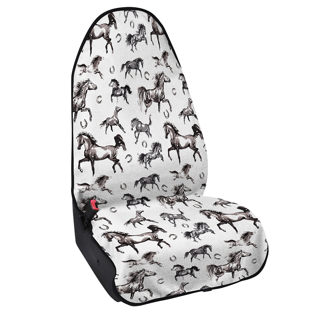 Watercolor Horse Pattern Print Waterproof Car Seat Cover