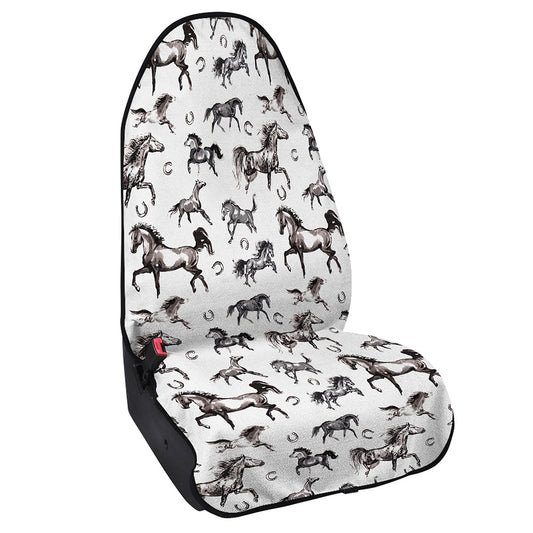 Watercolor Horse Pattern Print Waterproof Car Seat Cover