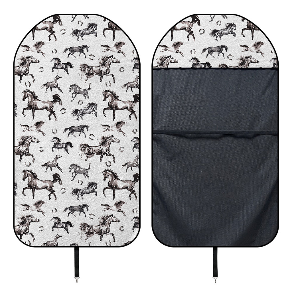 Watercolor Horse Pattern Print Waterproof Car Seat Cover