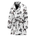 Watercolor Horse Pattern Print Women's Bathrobe