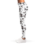 Watercolor Horse Pattern Print Women's Leggings